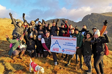 Premium Choice team at the top of Scafell Pike